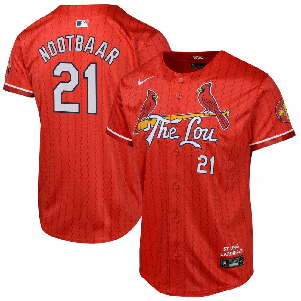 Lars Nootbaar St. Louis Cardinals Youth 2024 City Connect Limited Player Jersey - Red-Pro Kit Vault | Brand New 26/27 Sports Jerseys